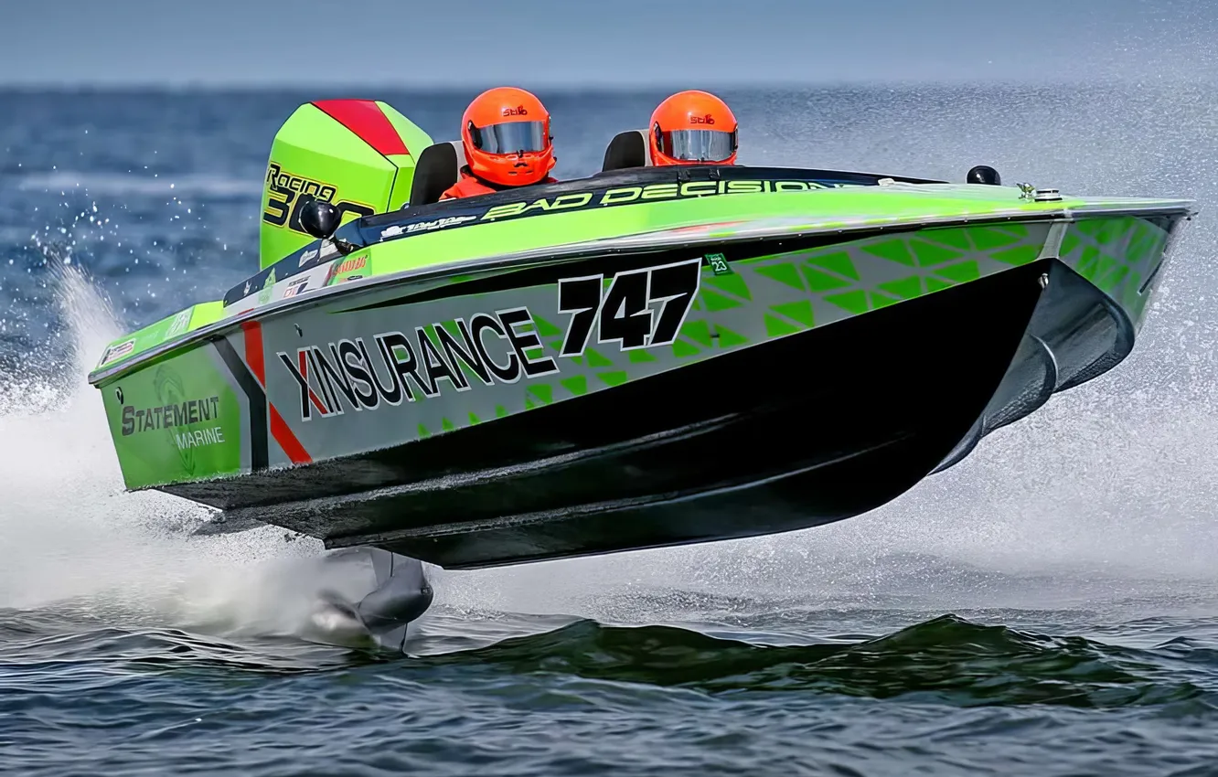 Photo wallpaper race, boat, speed