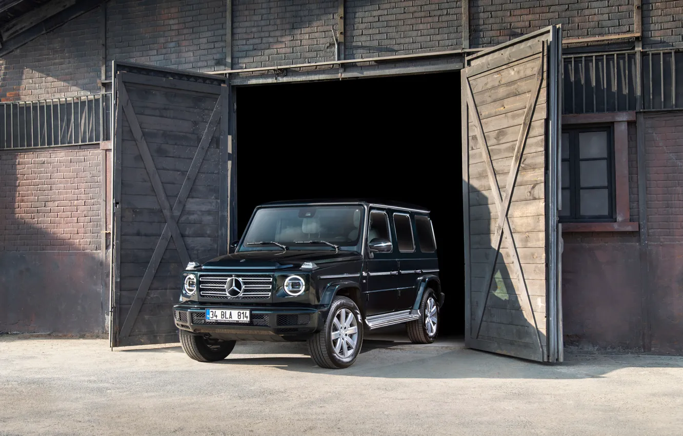 Photo wallpaper Mercedes, G Class, Farm