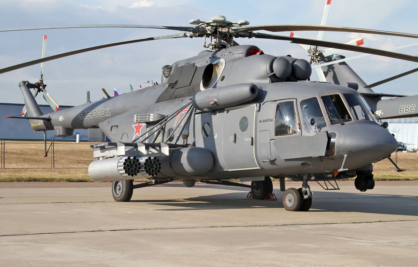 Photo wallpaper helicopter, The Russian air force, Mi-8AMTSH