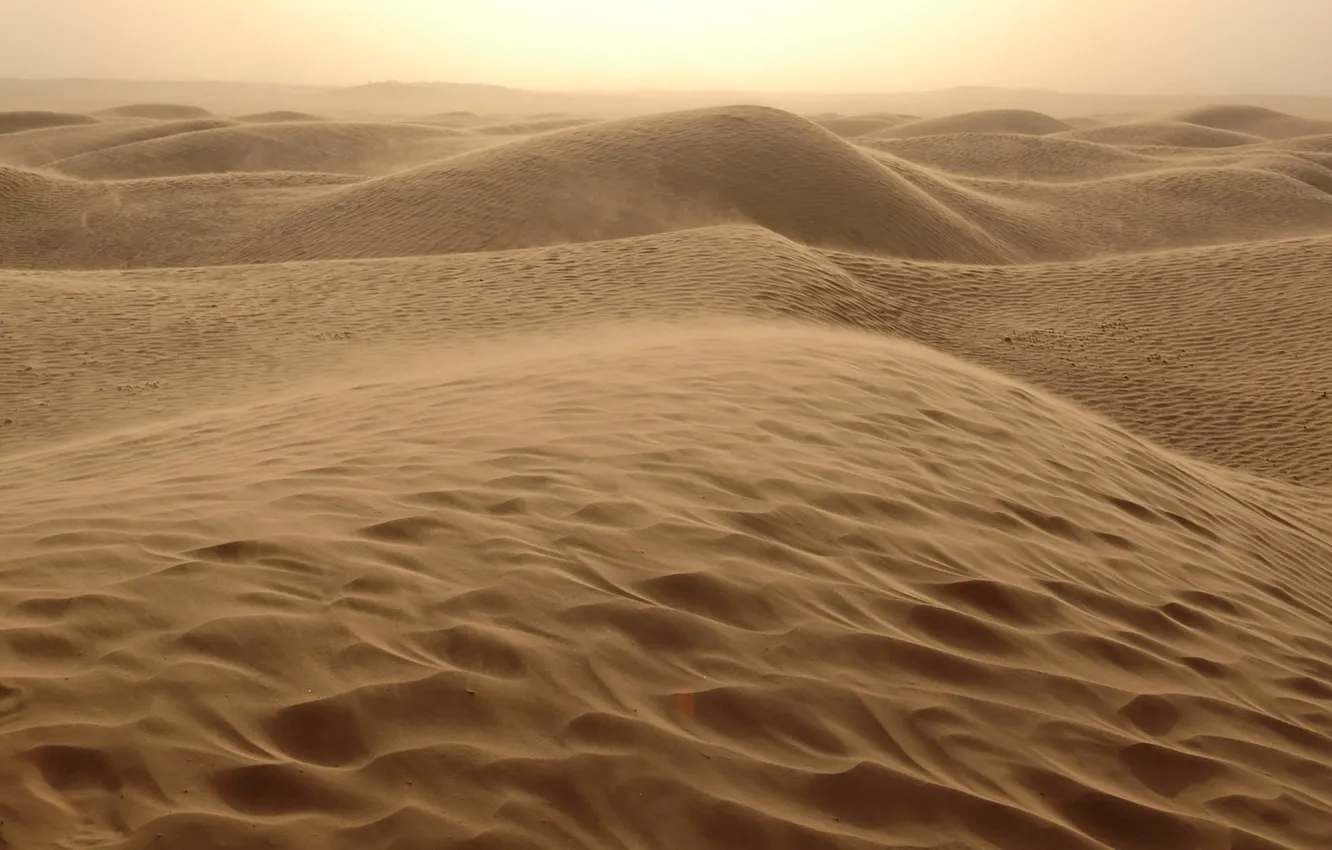 Photo wallpaper sand, desert, heat