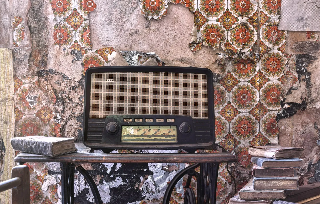 Photo wallpaper background, radio, receiver