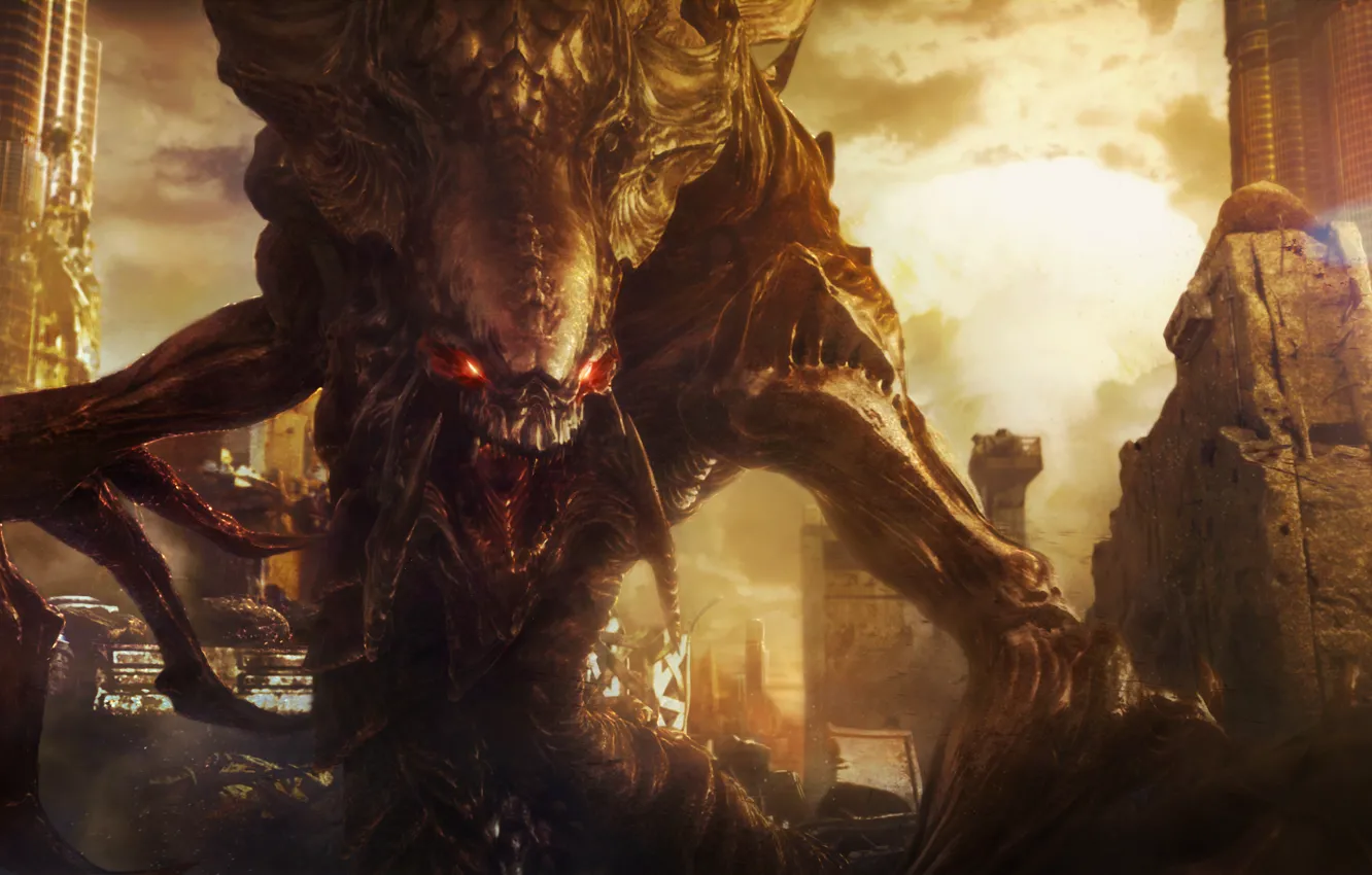 Photo wallpaper Blizzard, starcraft 2, Blizzard, Zerg