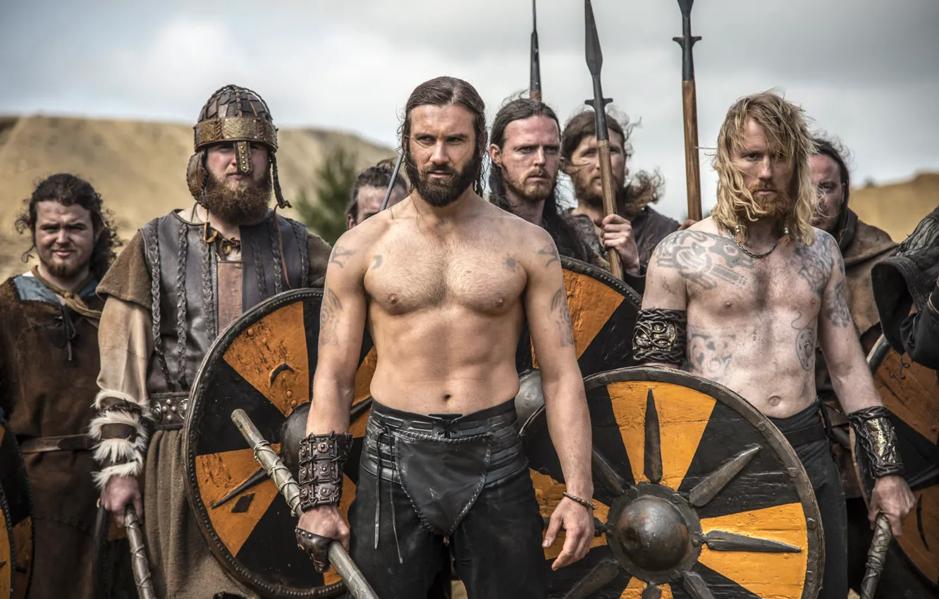 Photo wallpaper the series, warriors, drama, Vikings, historical, The Vikings, Clive Standen, Rollo