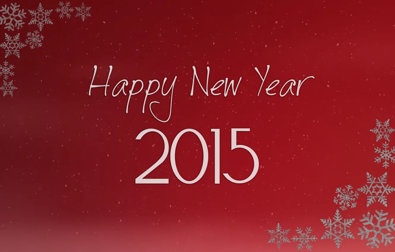 Photo wallpaper Desktop, Red, Happy New Year, Christmas, Winter, Snow, Wallpaper, New Year