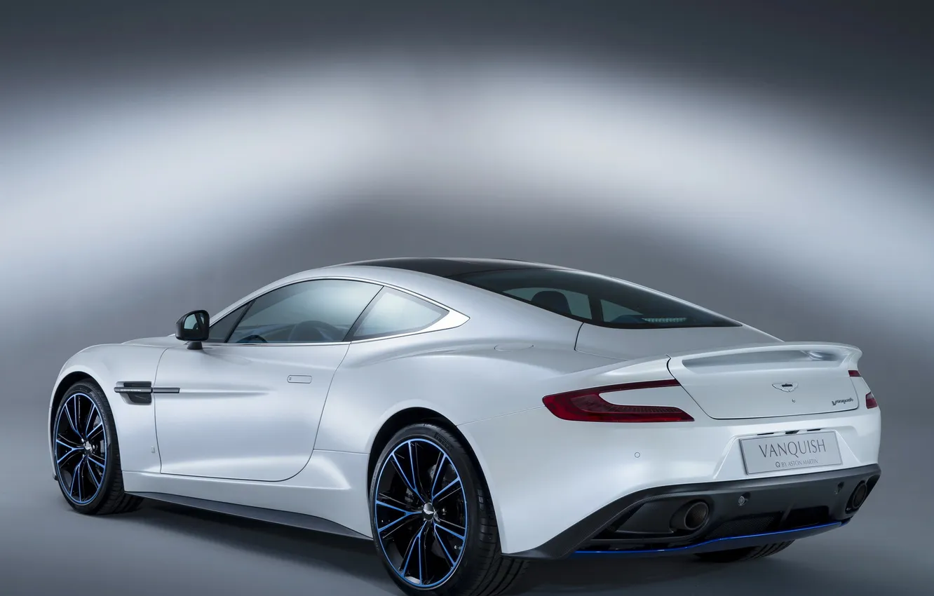 Photo wallpaper machine, background, Aston Martin, Aston Martin, back, Vanquish Q