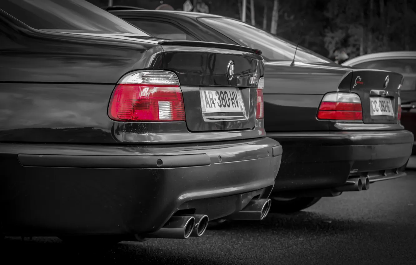 Photo wallpaper lights, bmw, BMW, E39