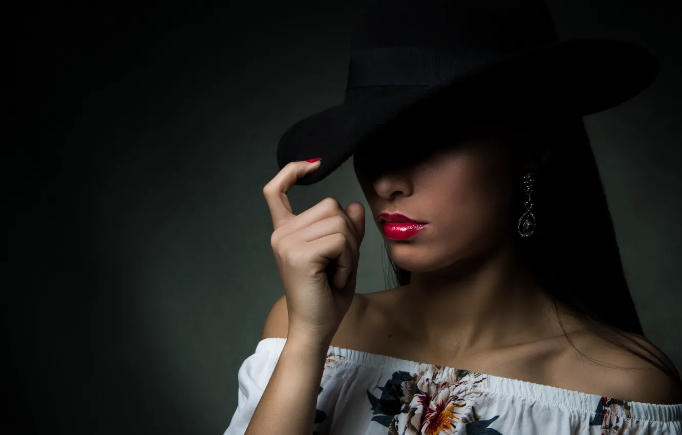 Wallpaper Girl, Portrait, Hat For Mobile And Desktop, Section девушки 