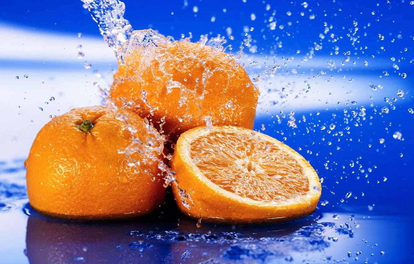 Photo wallpaper food, fruits, oranges