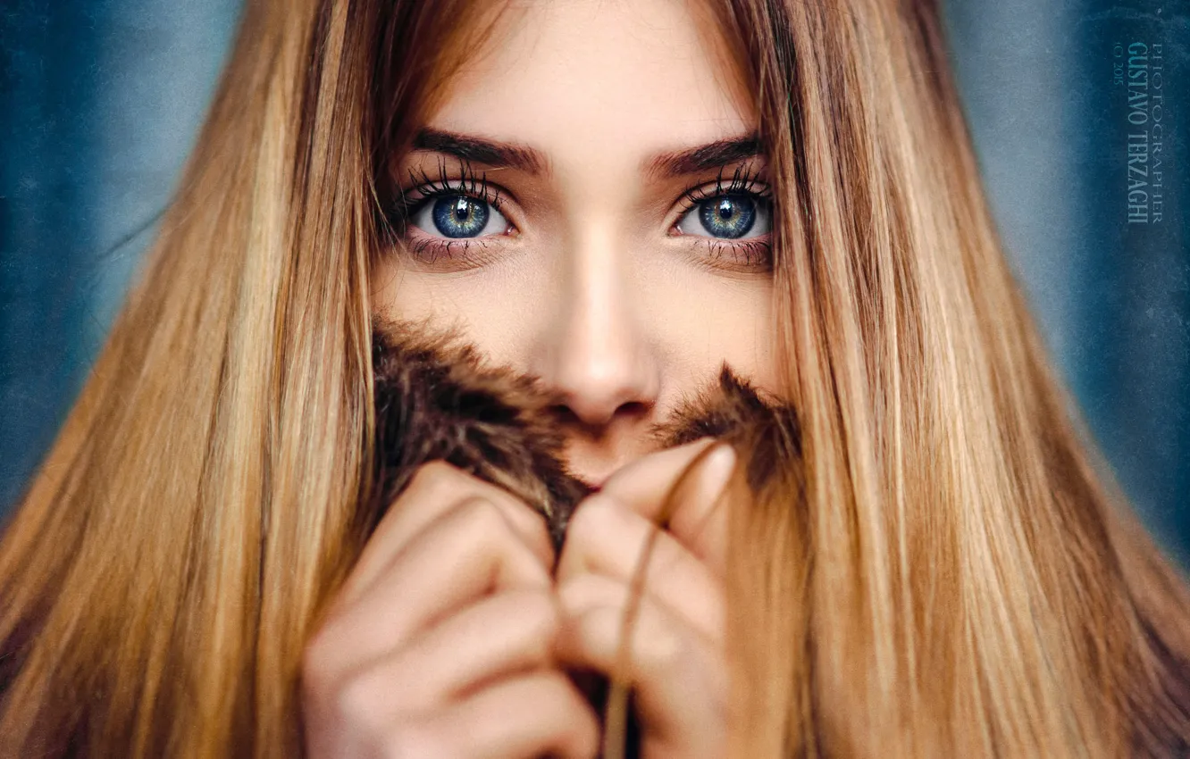 Photo wallpaper eyes, look, girl, Victoria, Gustavo Terzaghi
