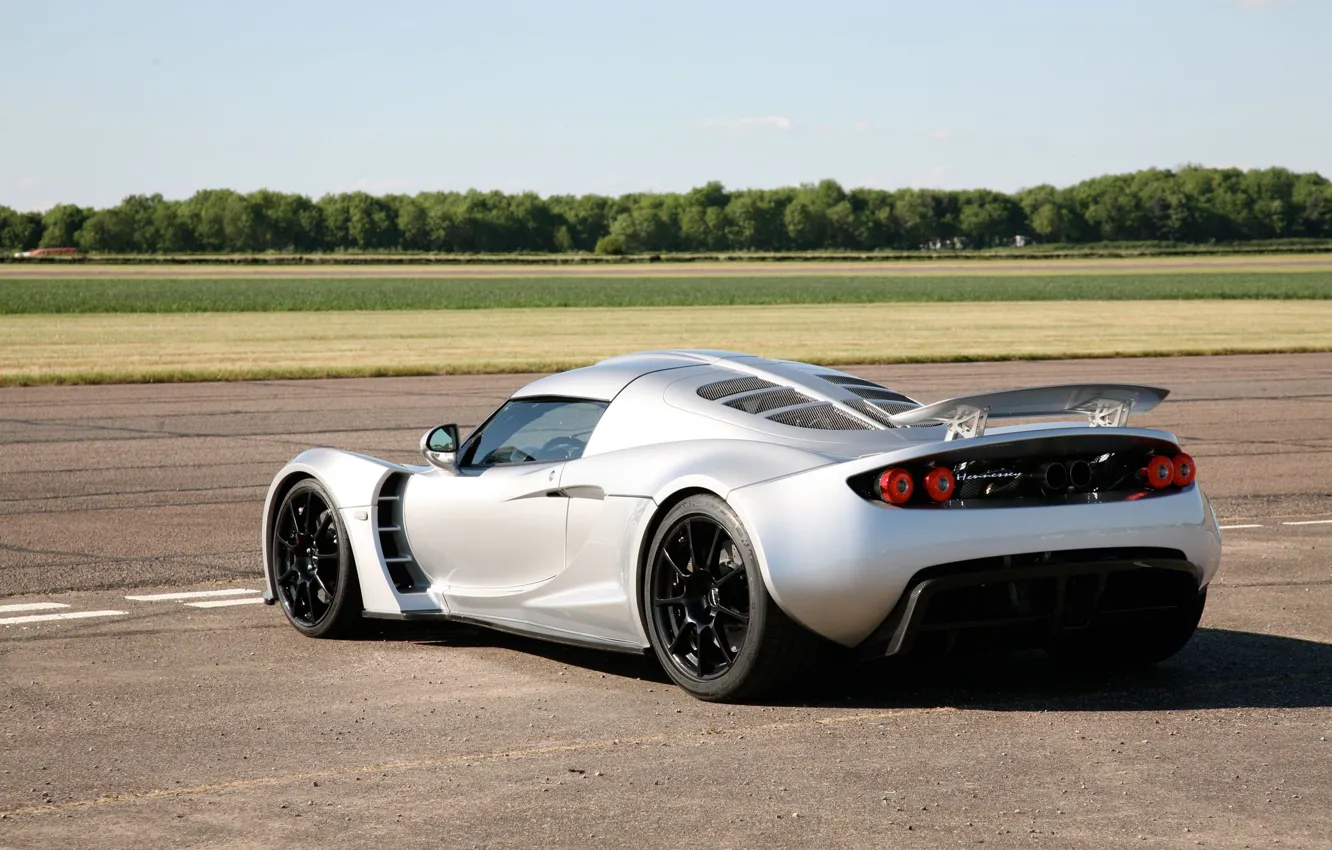 Photo wallpaper machine, the sky, day, car, back, Hennessey, Venom GT