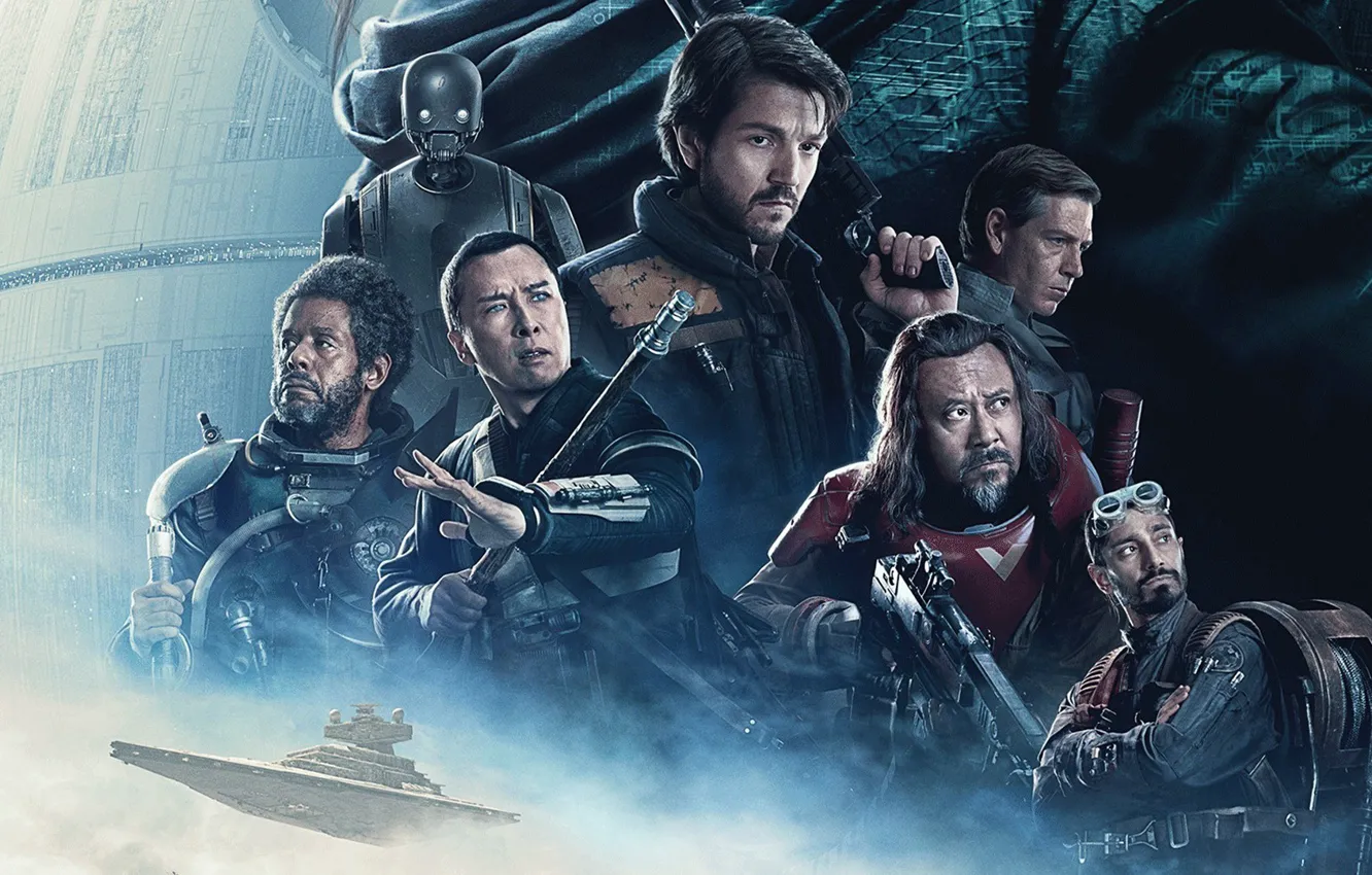 Photo wallpaper cinema, Star Wars, girl, sword, sea, woman, man, movie