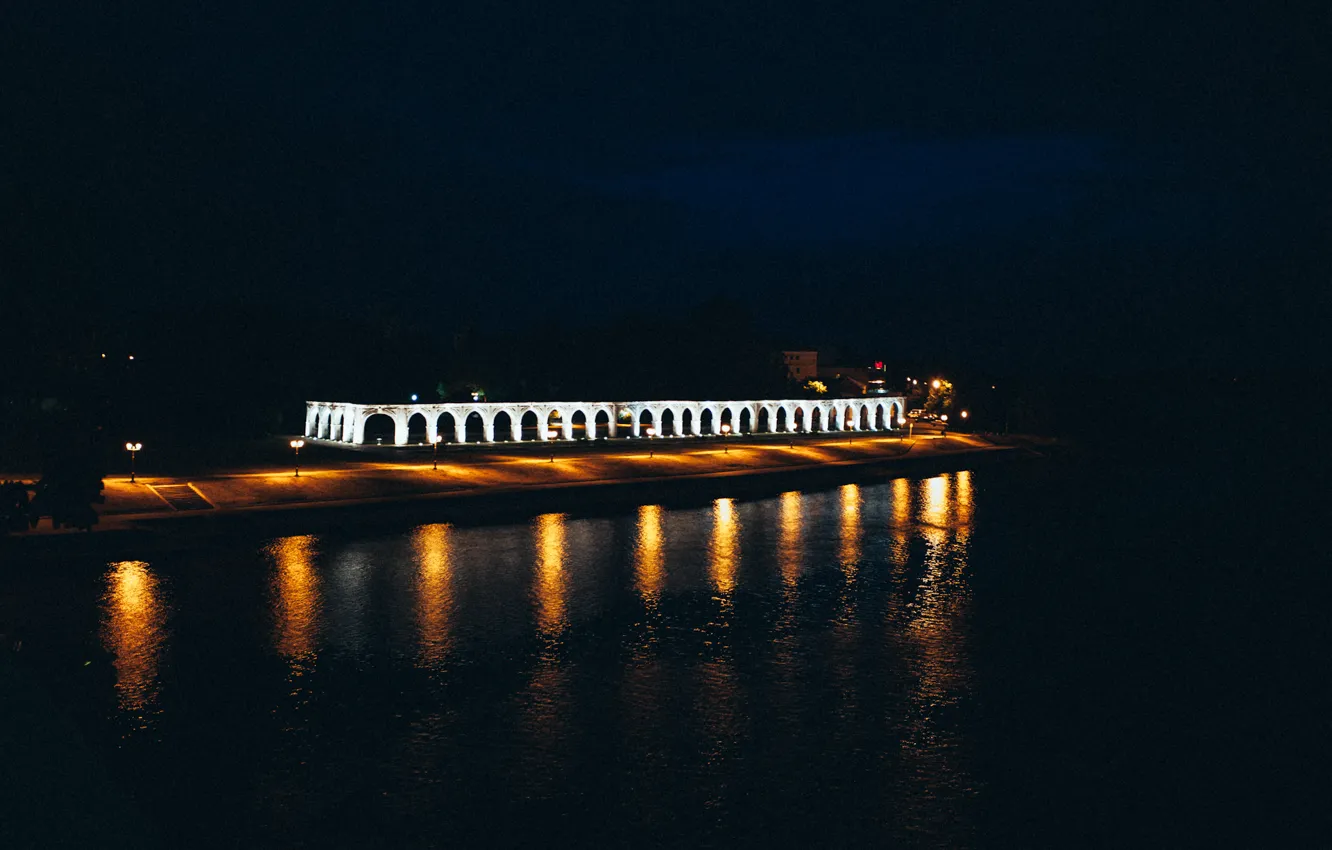 Photo wallpaper night, architecture, Veliky Novgorod