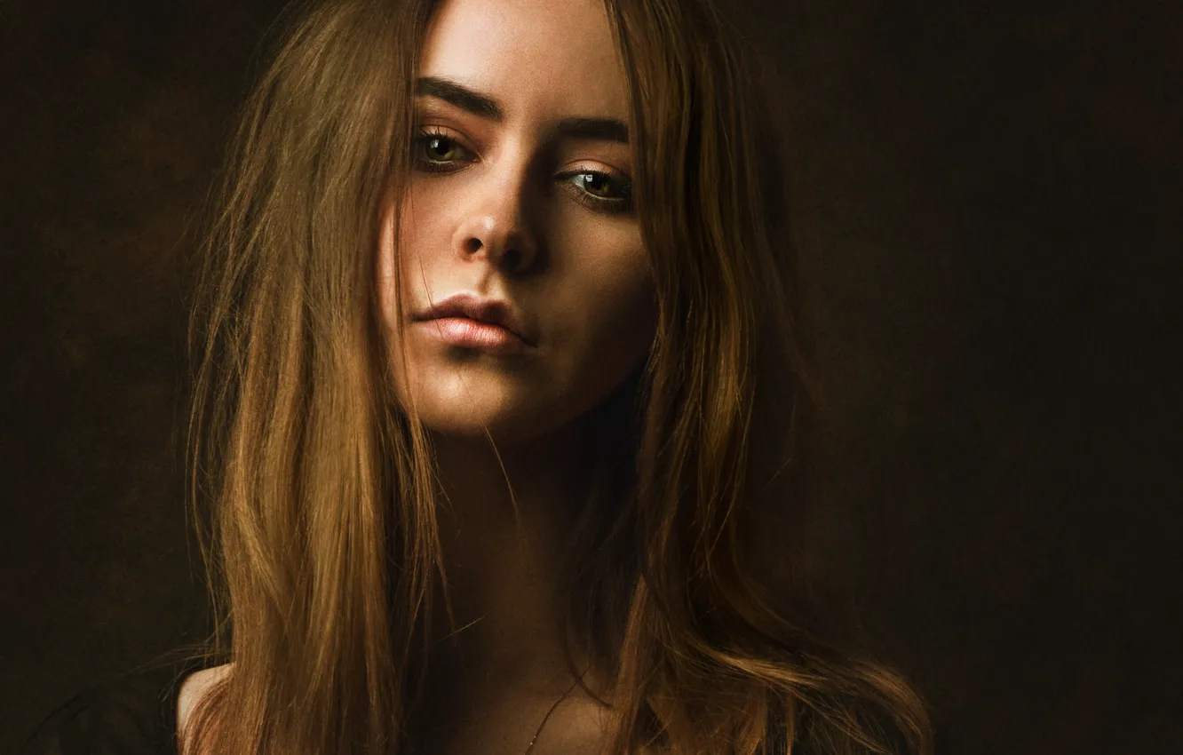 Photo wallpaper background, model, portrait, makeup, hairstyle, brown hair, twilight, beauty