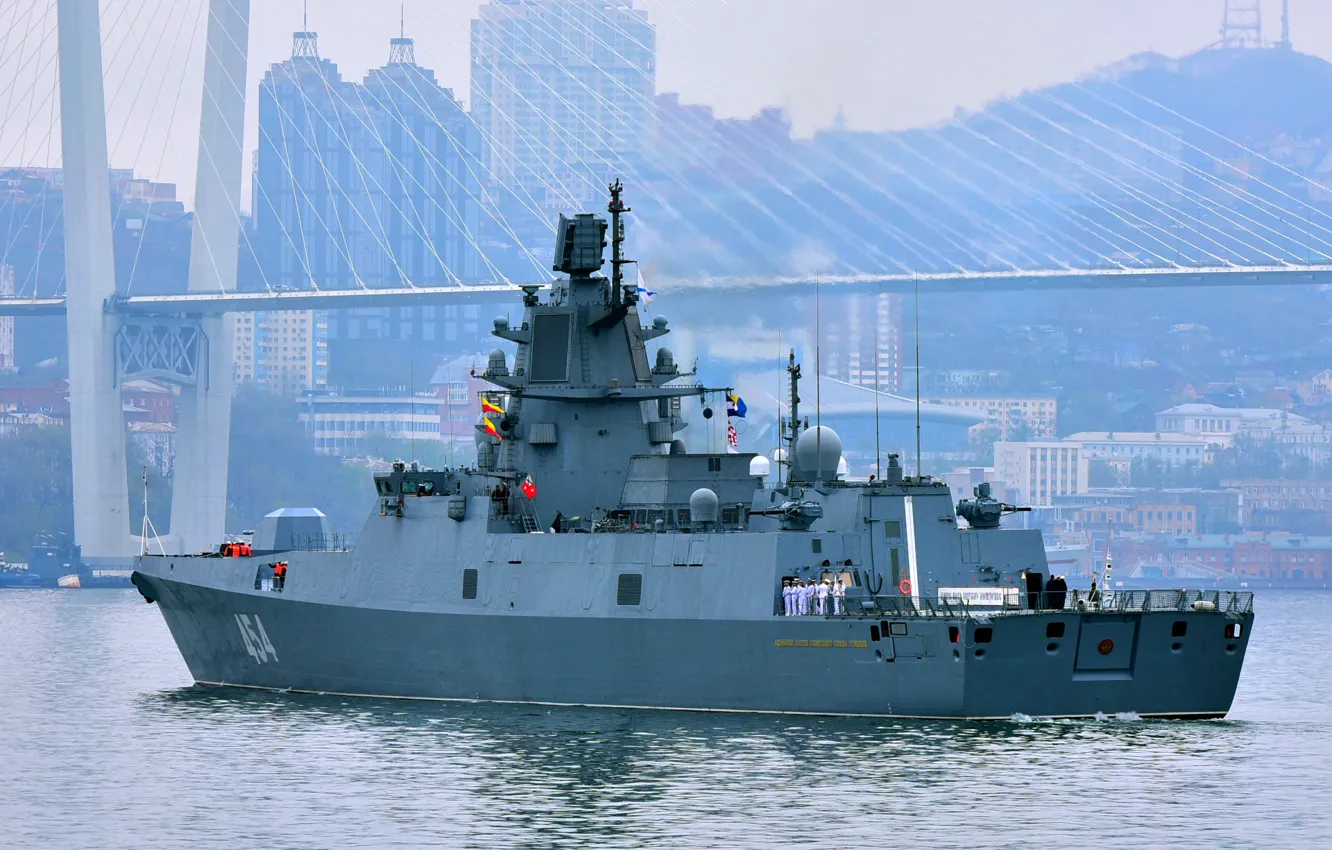 Photo wallpaper frigate, Vladivostok, Admiral Gorshkov