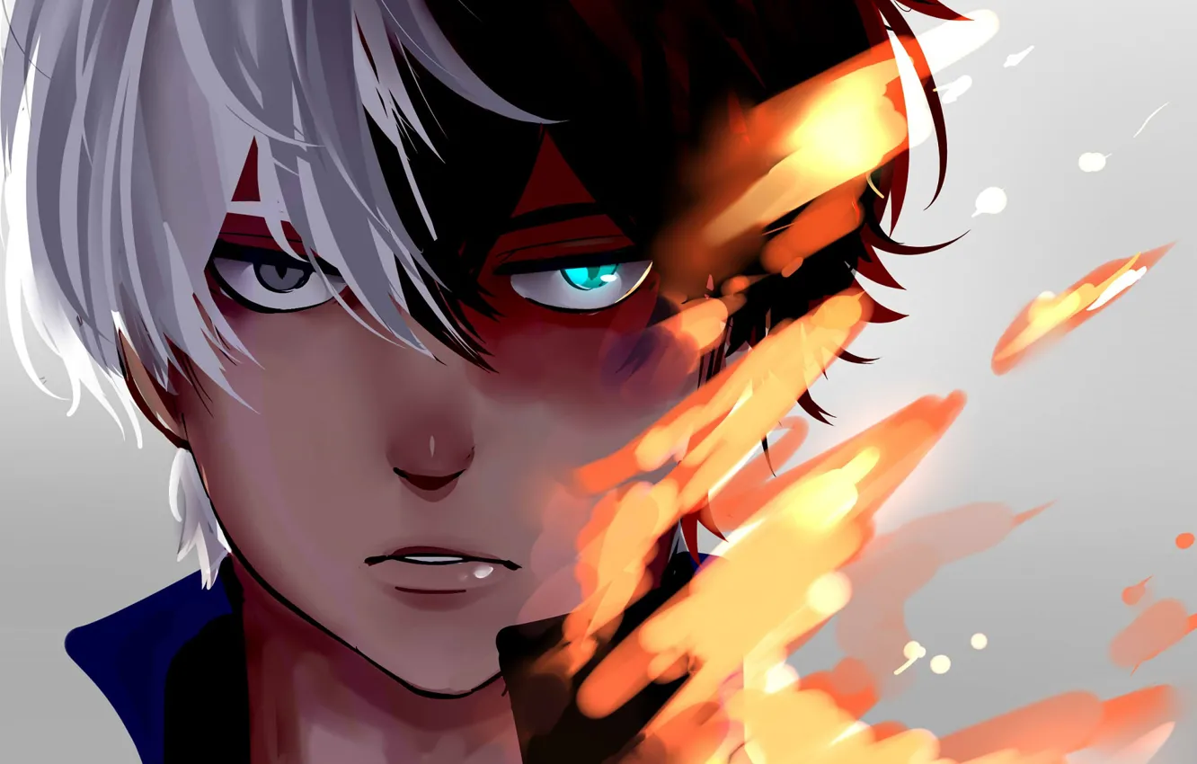 Photo wallpaper fanart, Boku no Hero Academy, Todoroki Shouto, Annasire