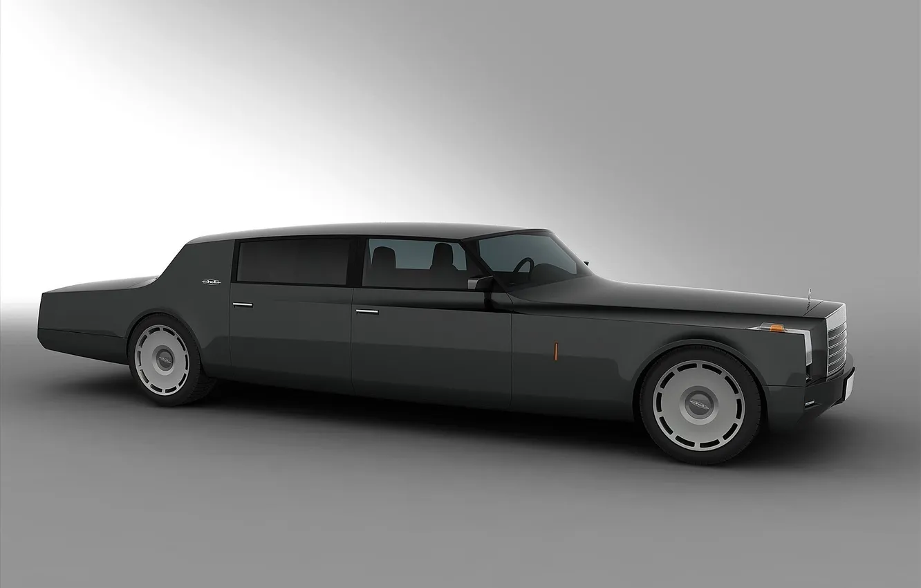 Photo wallpaper Wallpaper, limousine, ZIL, computer drawing, for the President