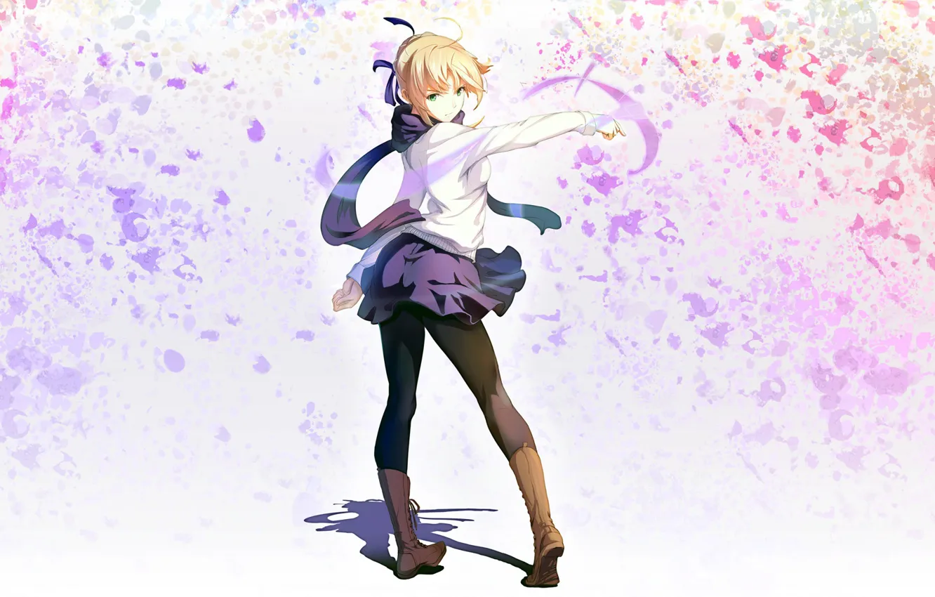 Photo wallpaper girl, background, the saber, Fate stay night, Fate / Stay Night