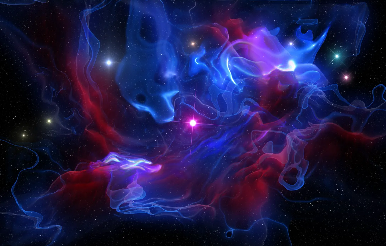 Photo wallpaper space, stars, space, galaxy