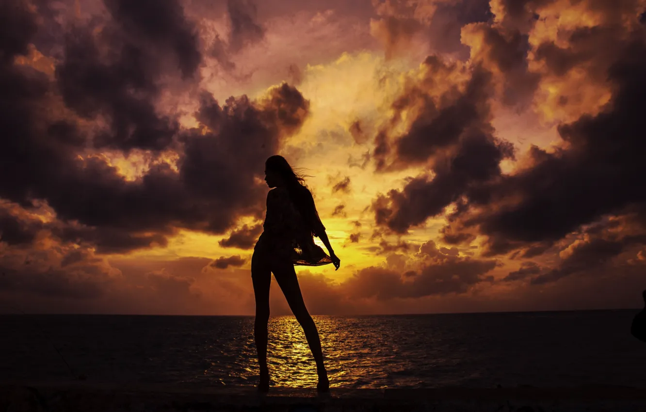 Photo wallpaper sea, summer, sunset, beauty, space, space, summer, sea