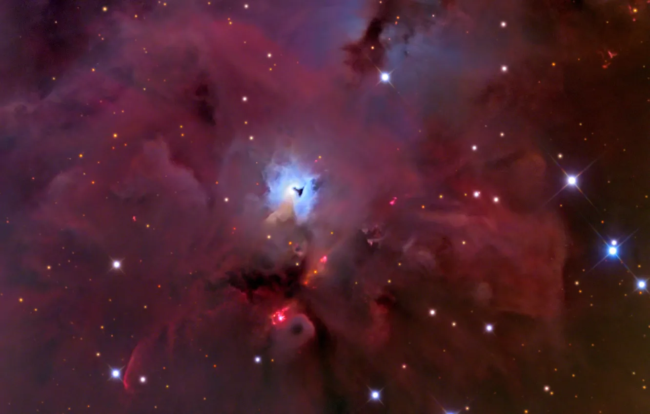 Photo wallpaper space, stars, nebula