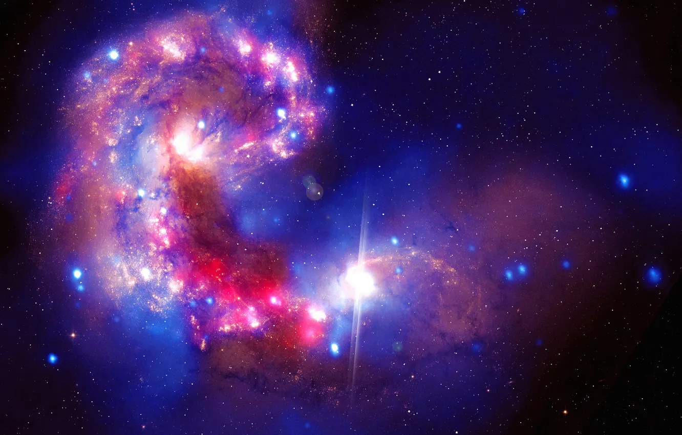 Photo wallpaper space, stars, the universe