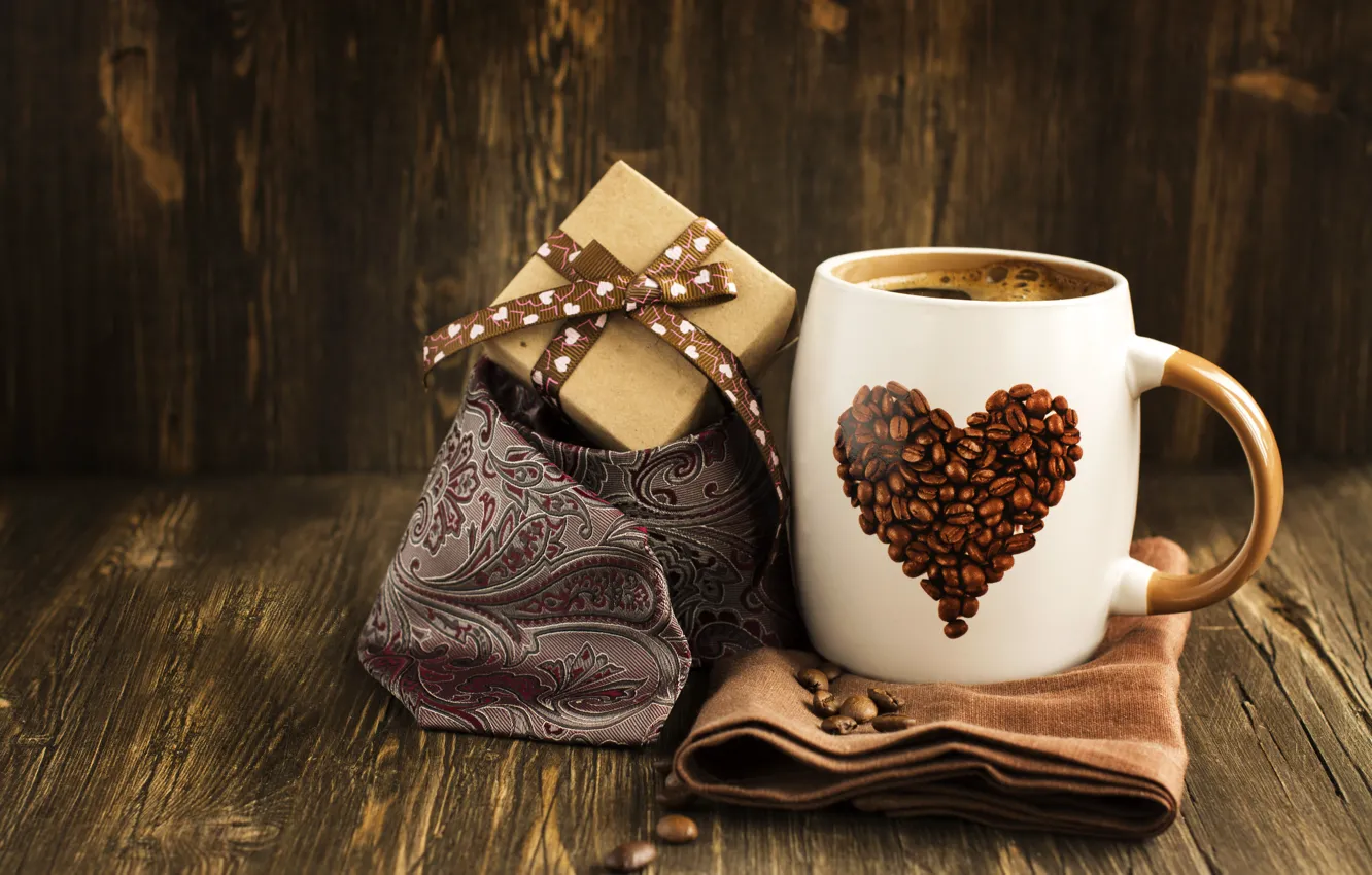 Photo wallpaper gift, coffee, Cup, father's day