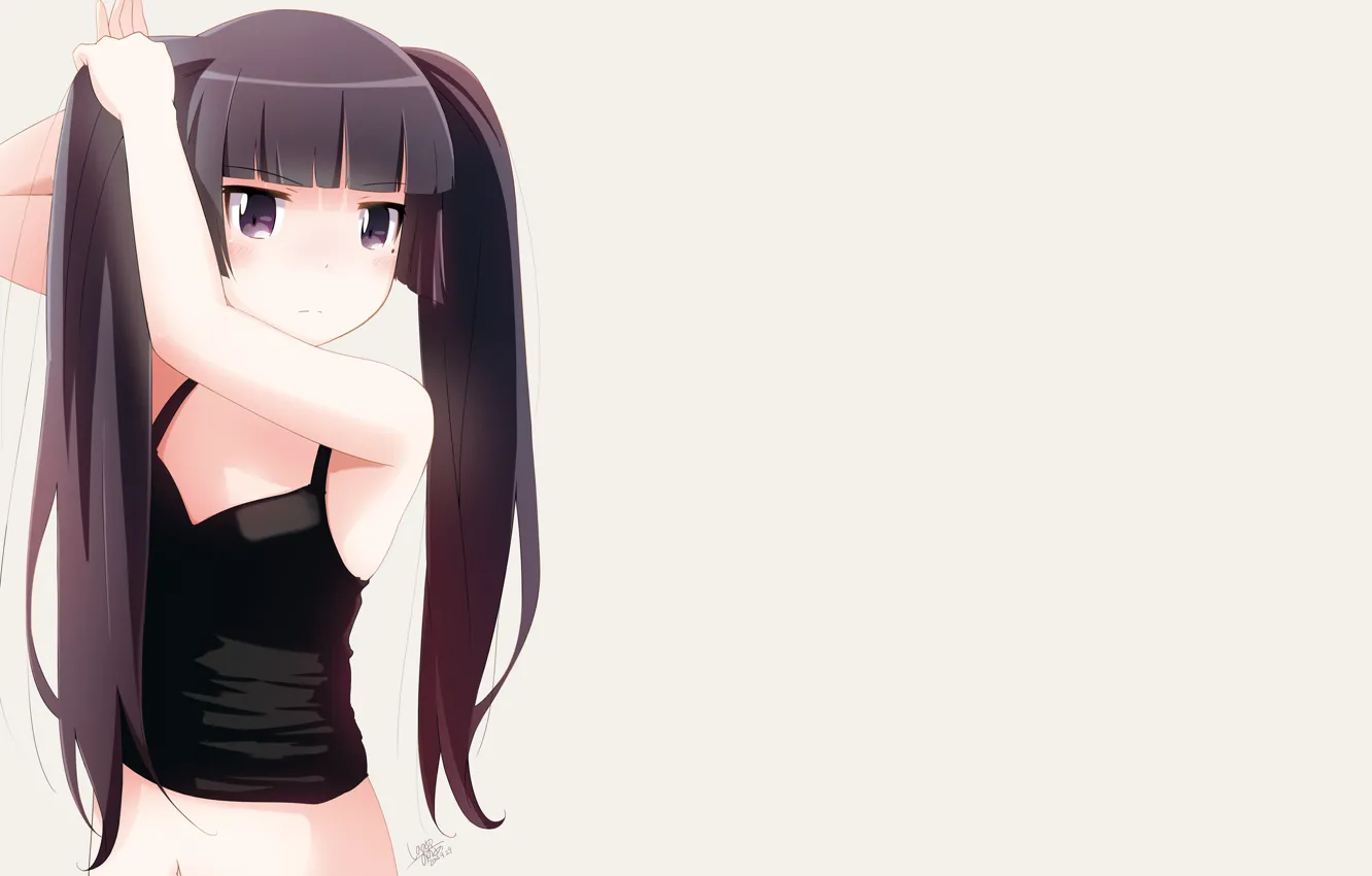 Photo wallpaper look, background, girl, ponytail, OreImo