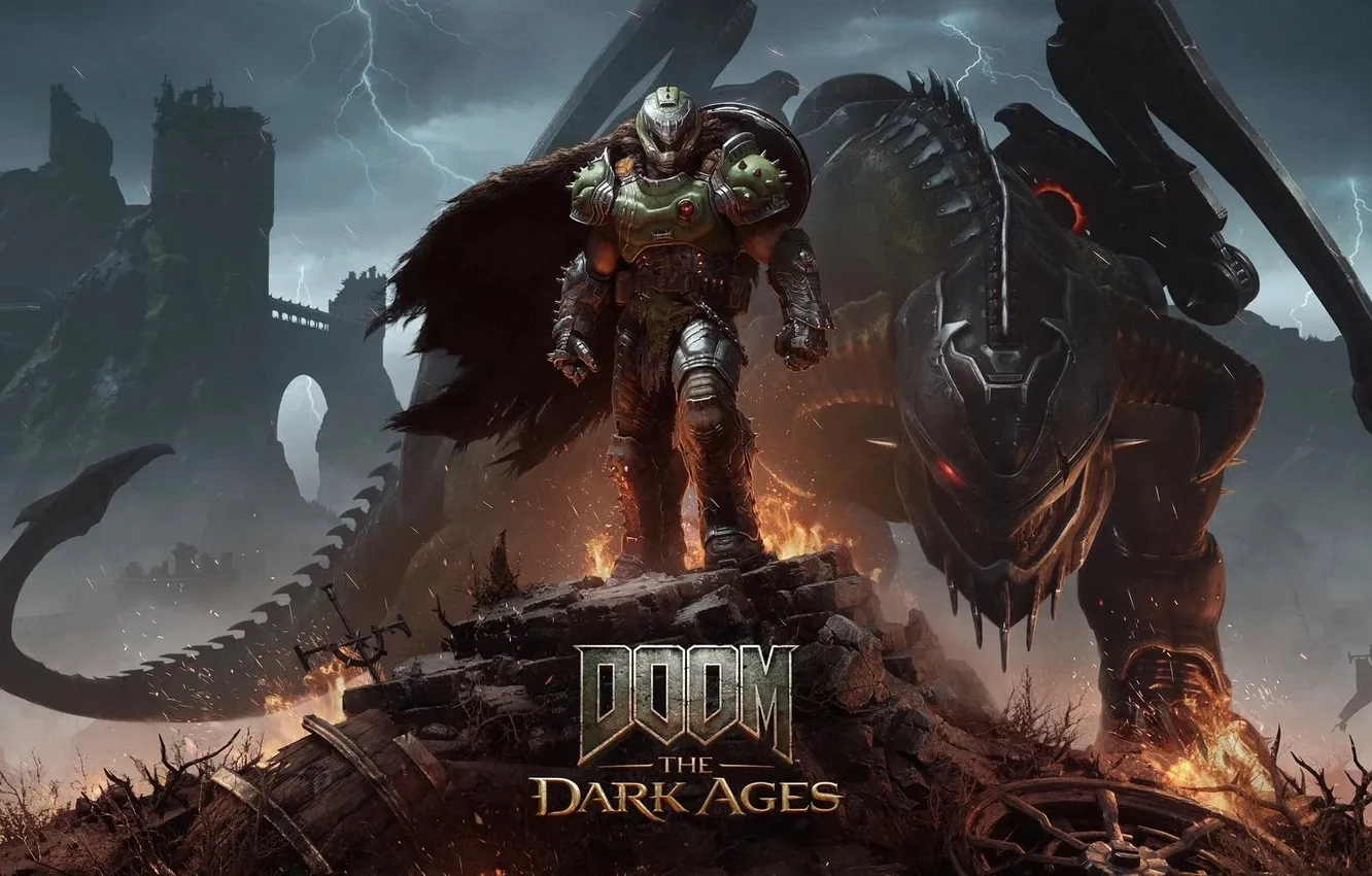 Photo wallpaper Dragon, Power, Doom, Doomguy, Doom The Dark Ages