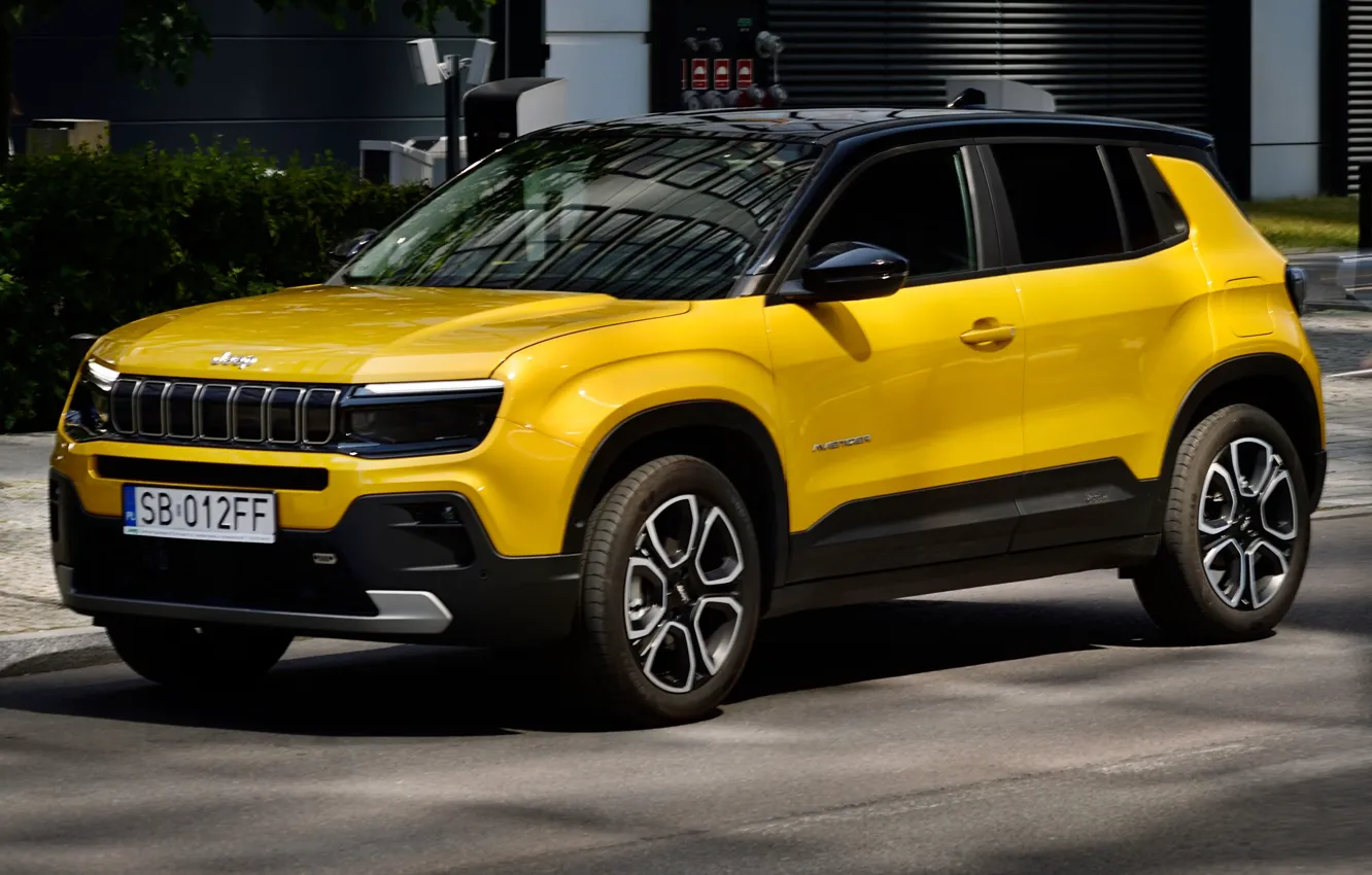 Photo wallpaper yellow, crossover, Jeep, Jeep Avenger