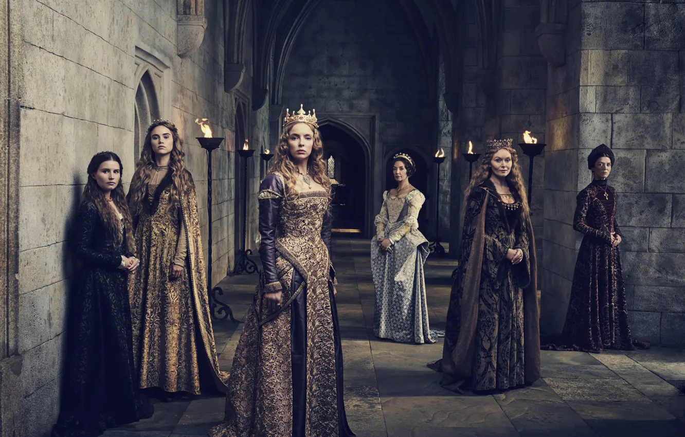Photo wallpaper girl, dress, woman, blonde, queen, tv series, The White Princess