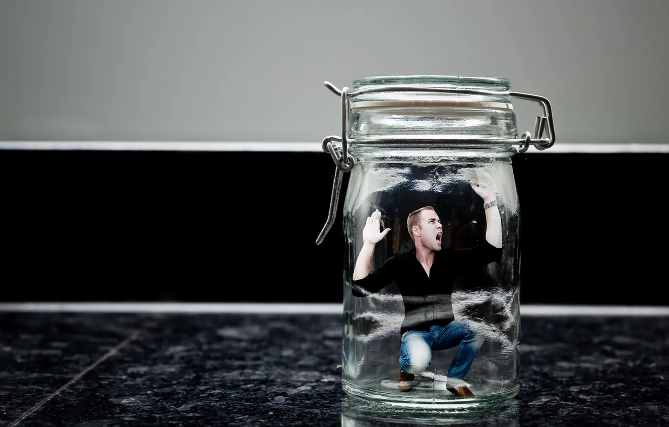 Photo wallpaper people, the situation, Bank