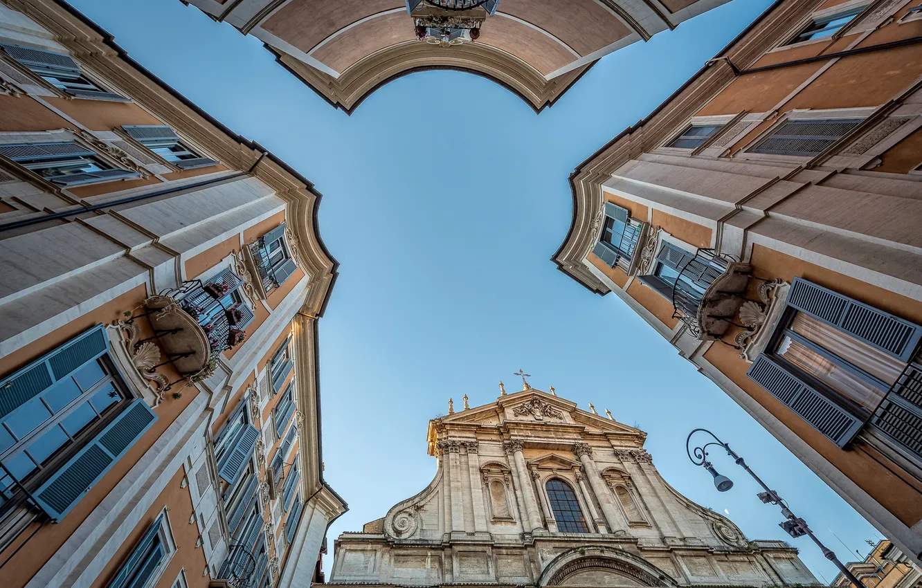 Photo wallpaper the sky, building, Church, architecture