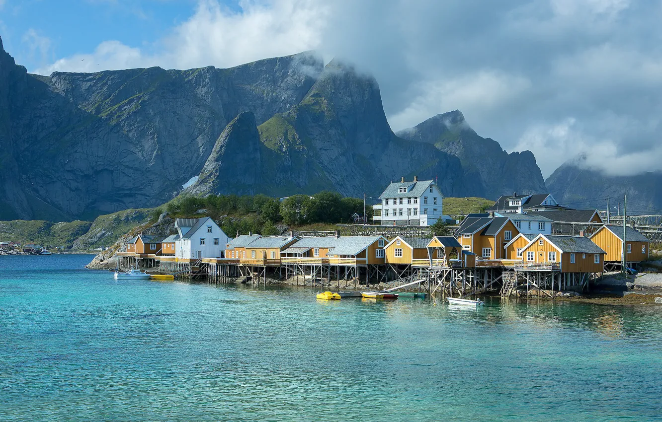 Photo wallpaper Norway, Norway, Pure, Sakrisoy