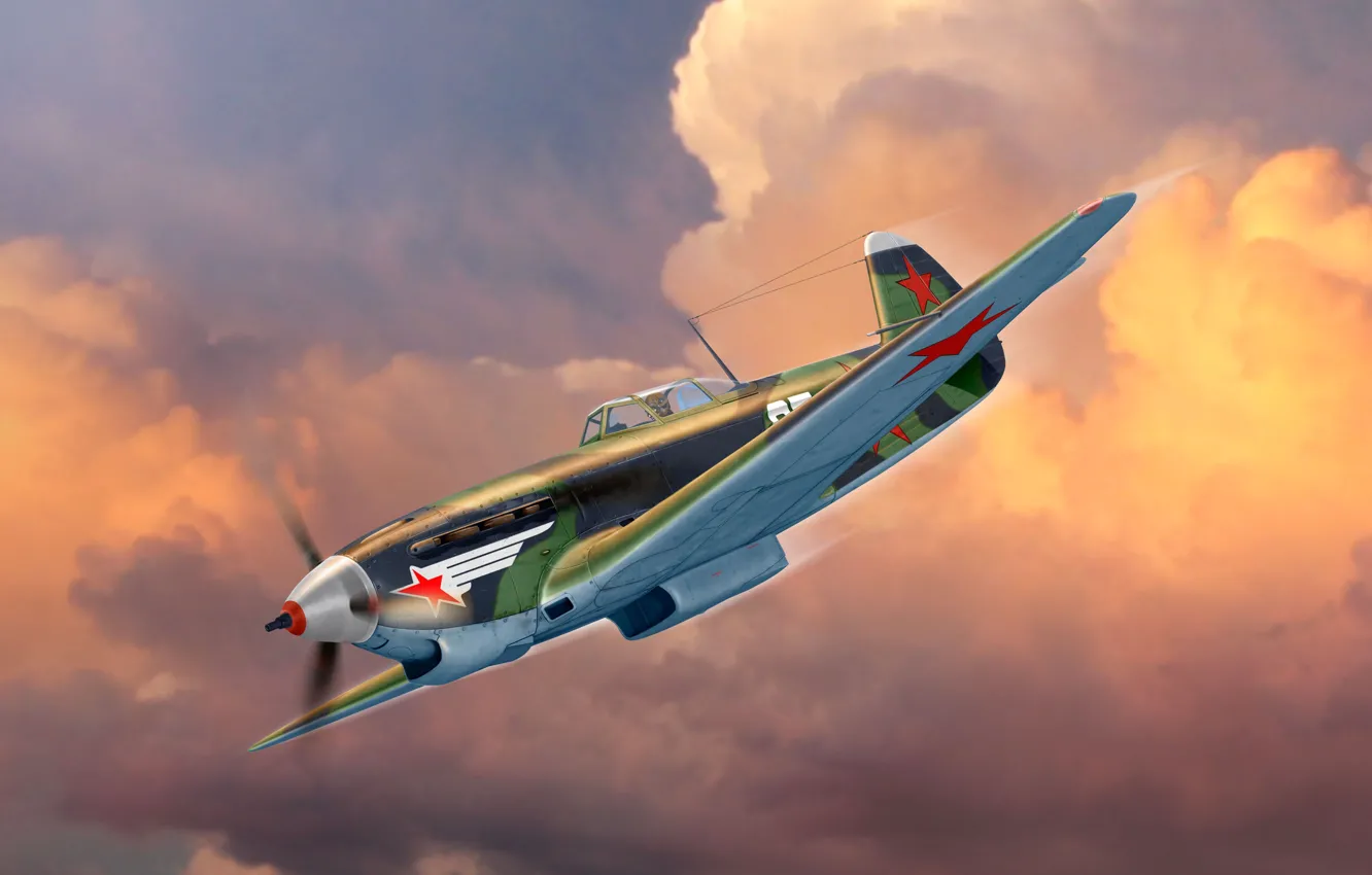 Photo wallpaper fighter, USSR, As-9T, As-9, THE RED ARMY AIR FORCE, combat aircraft