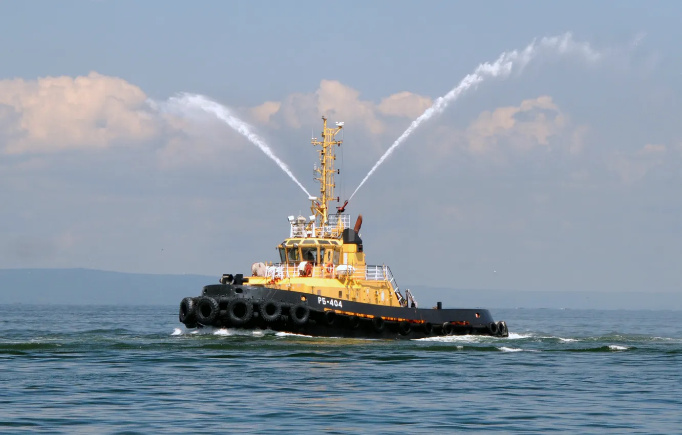 Photo wallpaper exercises, auxiliary fleet, raid tugboat