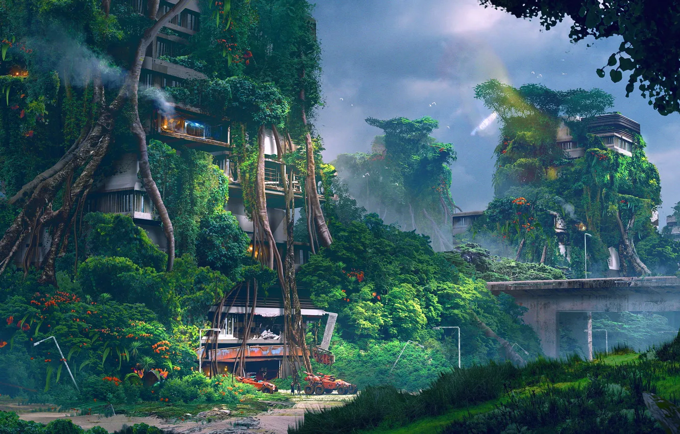 Photo wallpaper guy, game, fantasy world, Rage 2