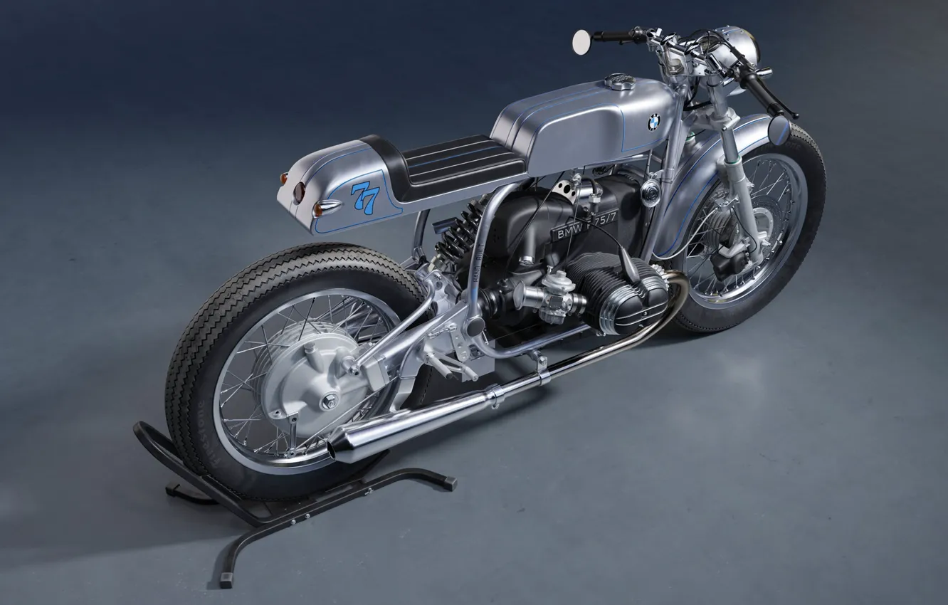 Photo wallpaper Germany, motorcycle, BMW R75-7