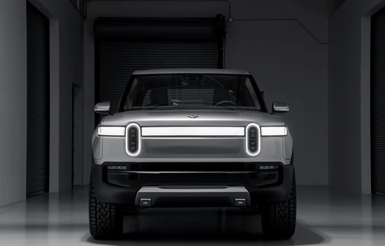 Photo wallpaper front view, pickup, 2019, R1T, Rivian