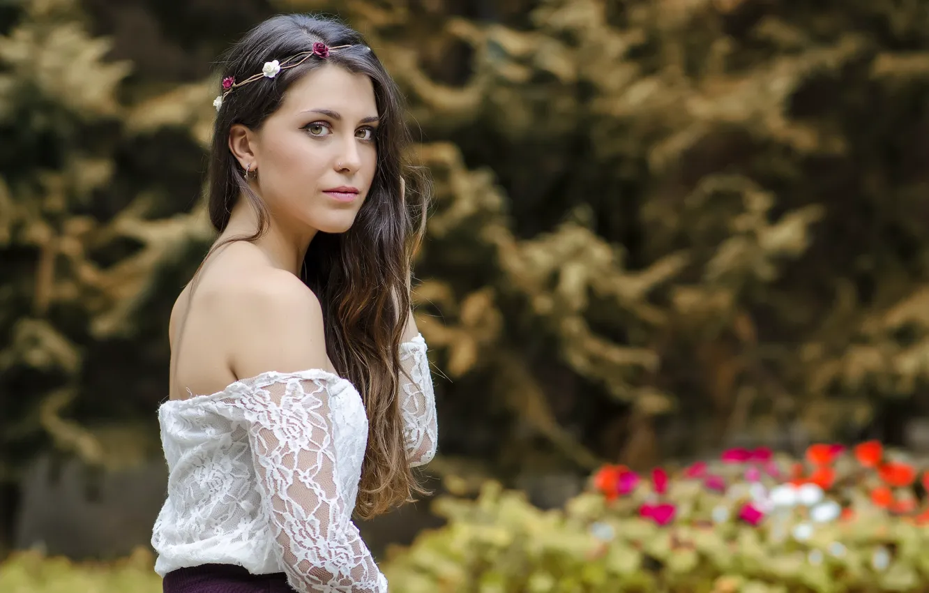 Photo wallpaper girl, model, Ane Brieva