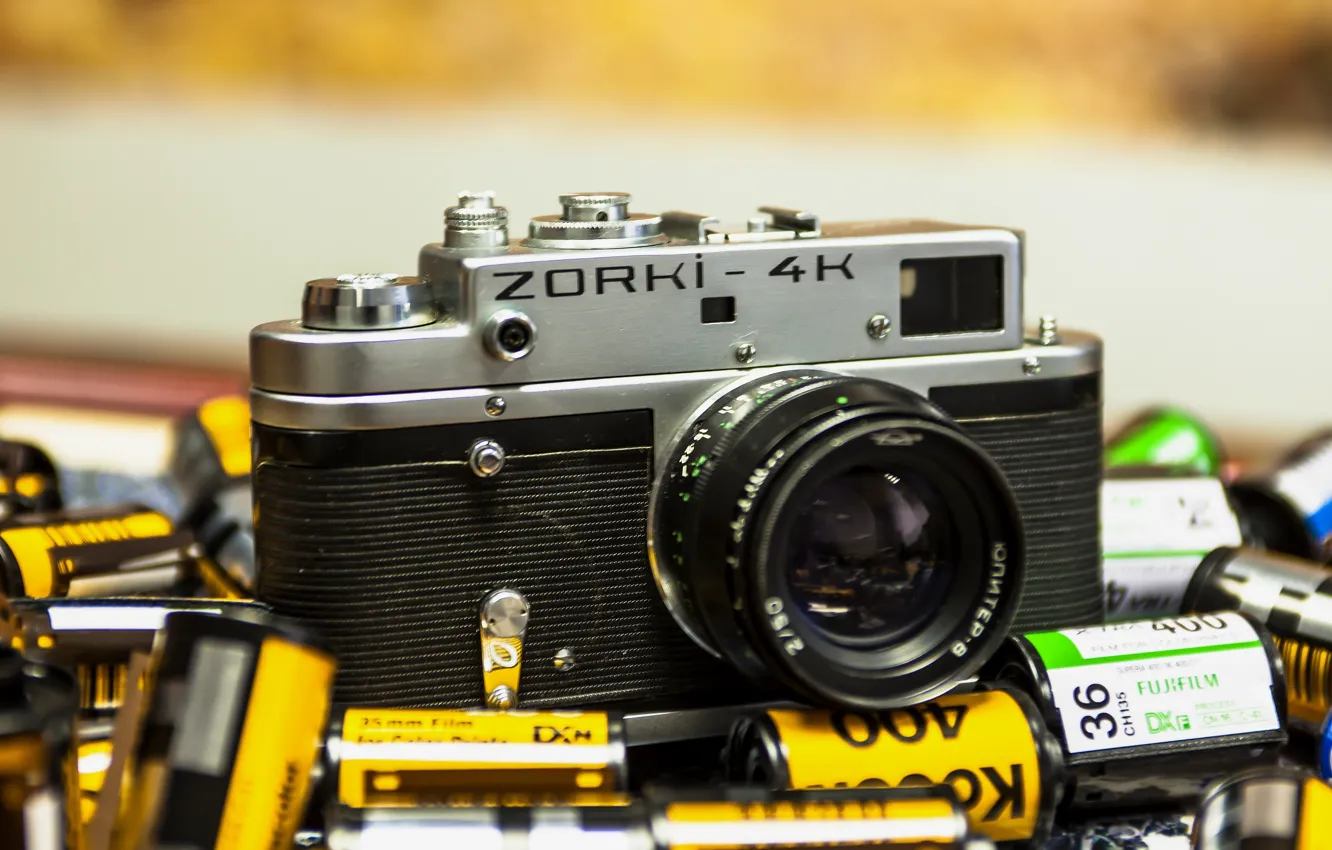 Photo wallpaper camera, the camera, lens, ZORKI-4K