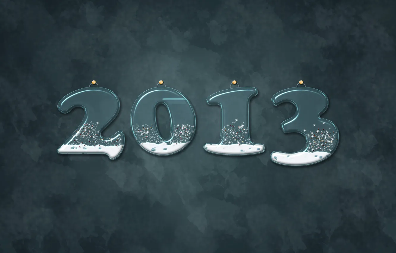 Photo wallpaper snow, grey, background, new year, 2013
