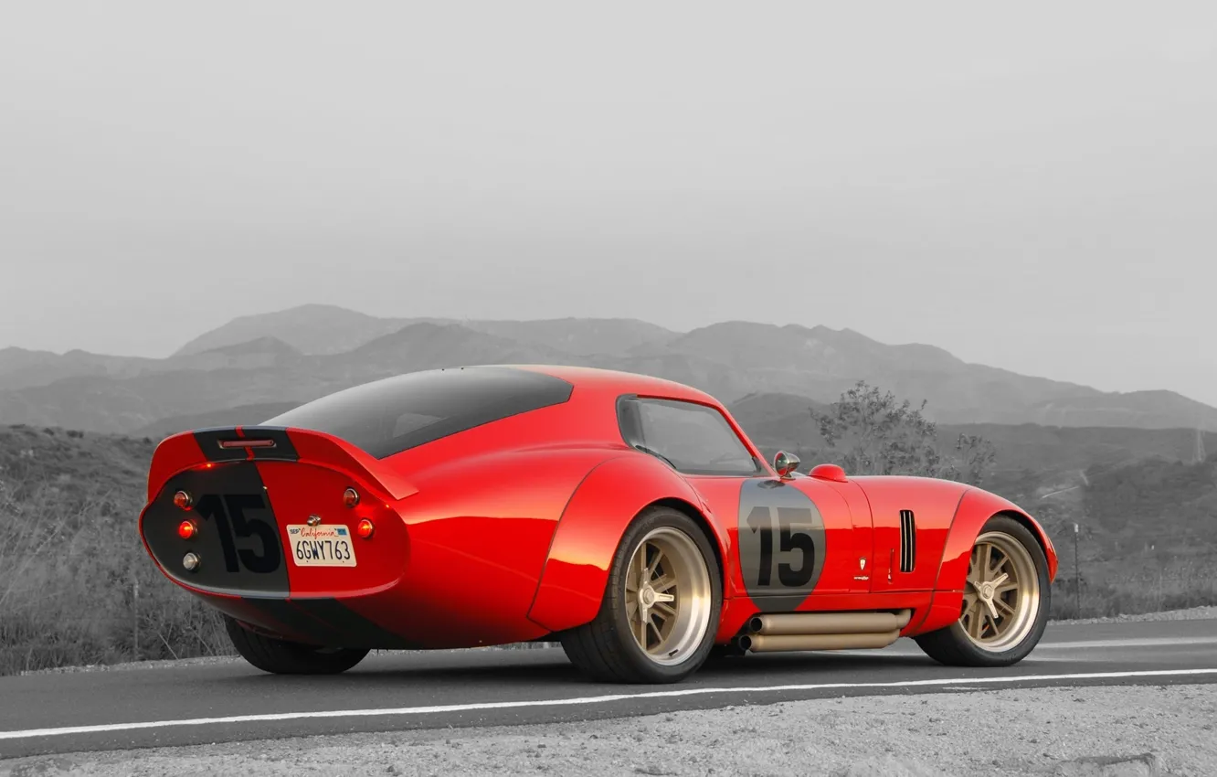 Photo wallpaper Shelby, Coupe, Cobra, Daytona, Shelby Cobra Daytona Coupe, 1964-1965, Red car