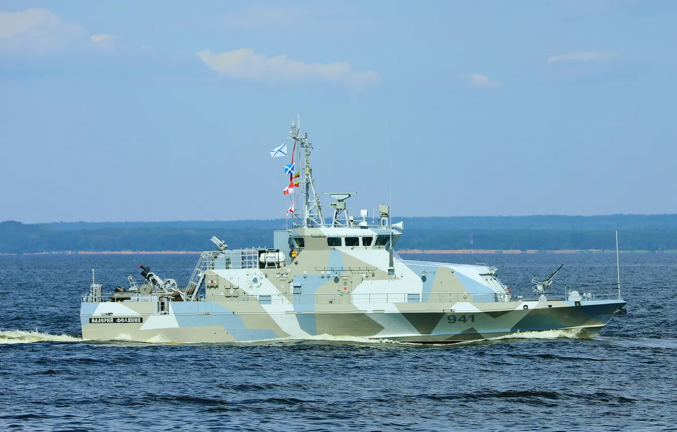 Photo wallpaper boat, anti-sabotage, Valery Fedyanin