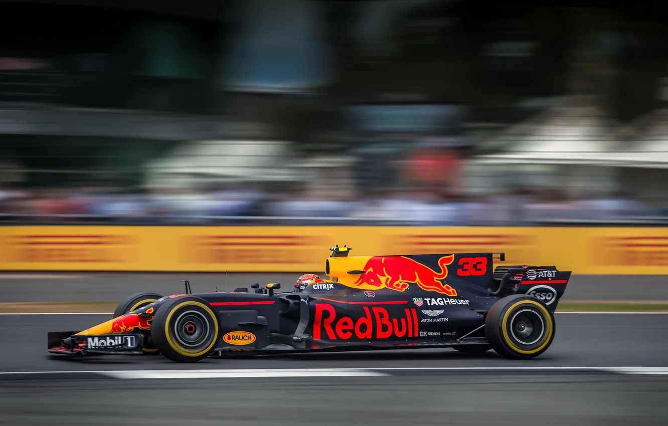 Photo wallpaper Red Bull, Silverstone, Max Verstappen, F1 British Grand Prix 2017