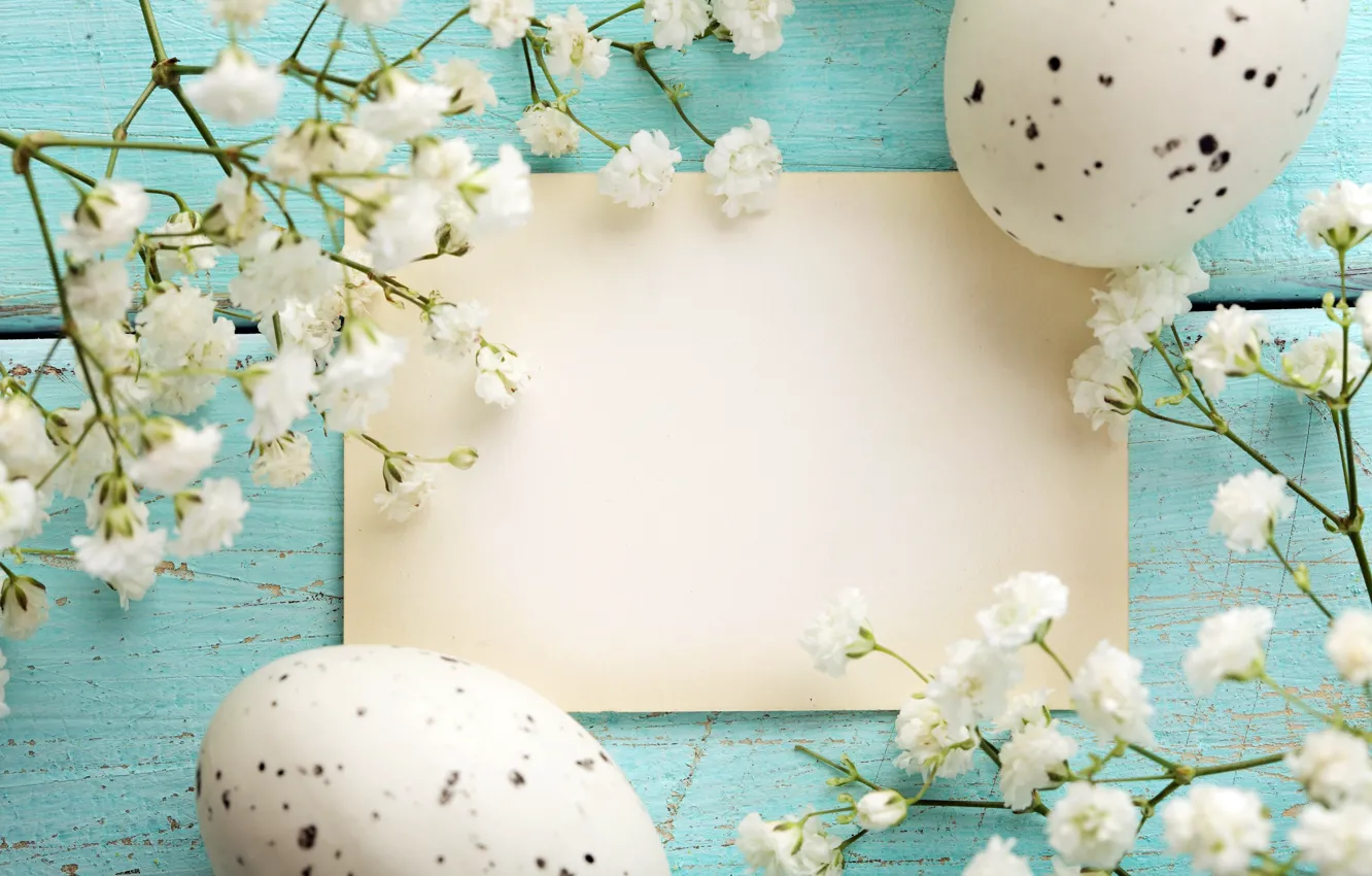 Photo wallpaper holiday, Easter, socket, flowers, postcard, testicles