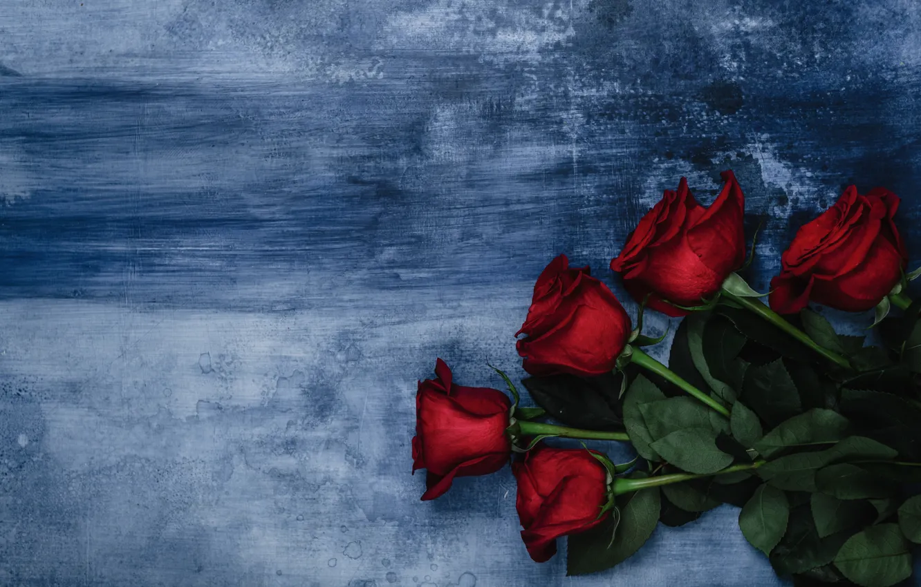 Photo wallpaper flowers, background, roses, bouquet