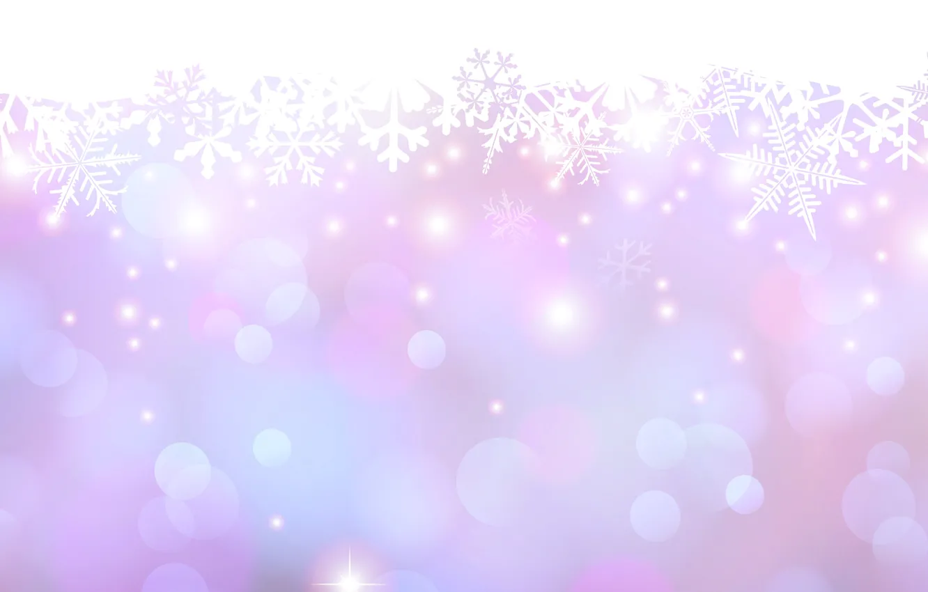 Photo wallpaper snowflakes, glow, point, spot