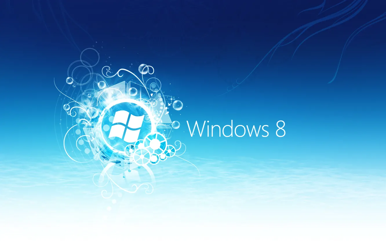 Photo wallpaper style, blue, ease, windows 8