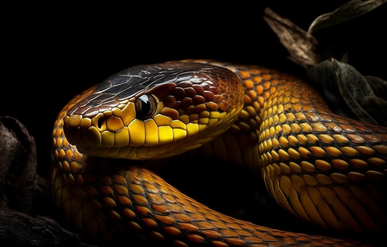 Photo wallpaper eyes, face, animal, danger, snake, reptile, closeup, Viper