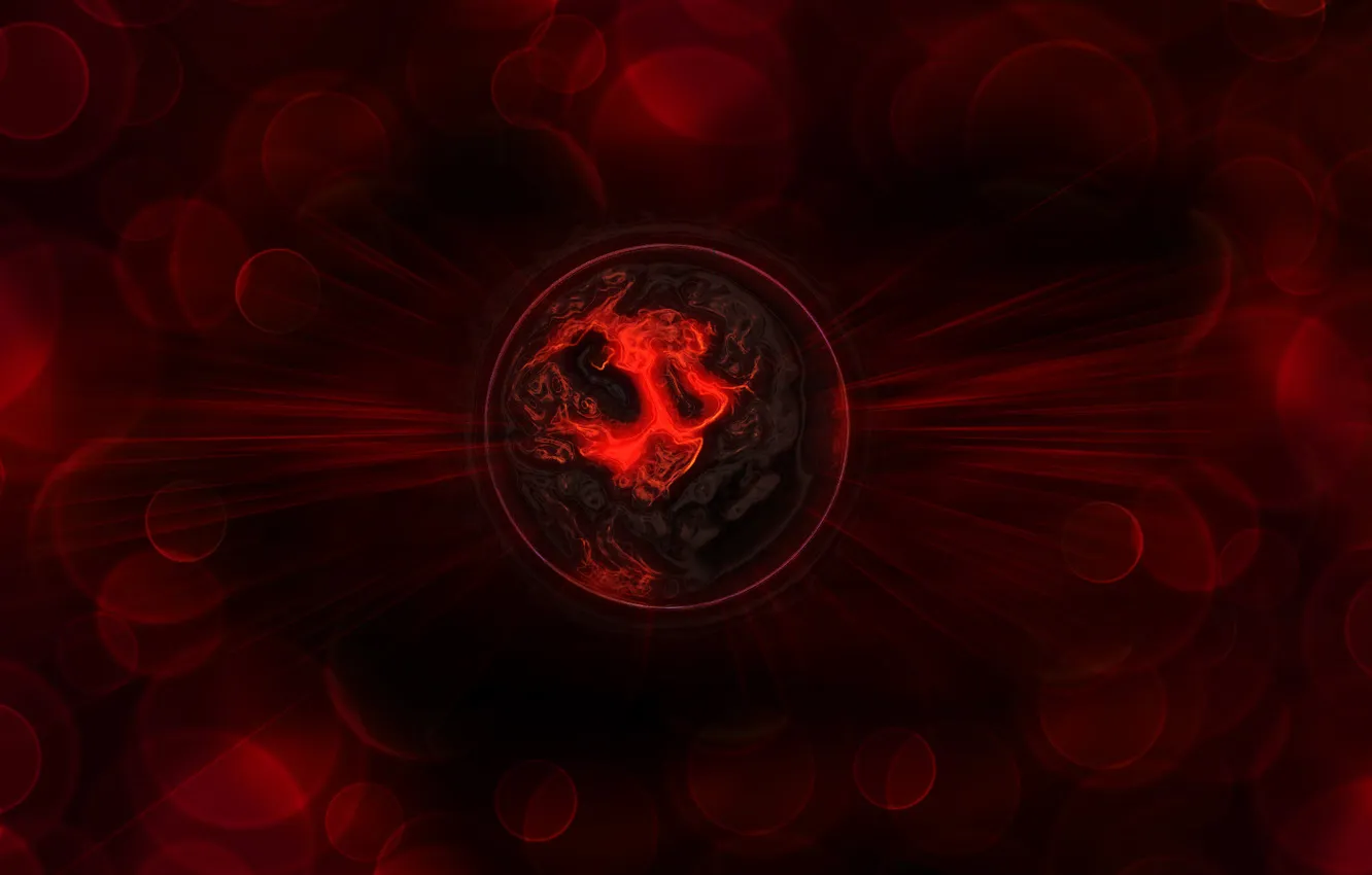 Photo wallpaper red, figure, abstraction